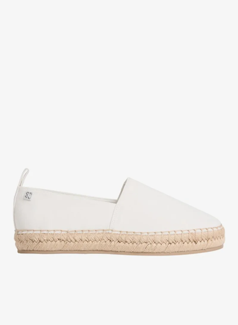 CALVIN KLEIN Tessa - Canvas Emblem Logo Espadrilles
